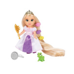 JAKKS Pacific Disney Princess 6 Inch Petite Doll med ekstra mode og tilbehør Rapunzel med det længste hår