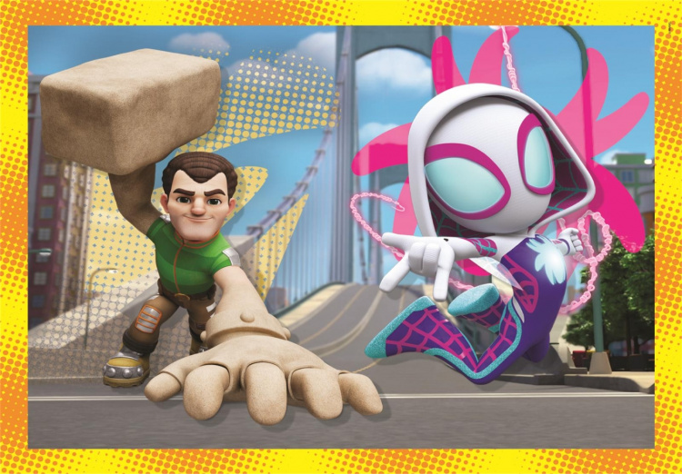 Clementoni 4 i 1-puslespil Spidey og hans fantastiske venner