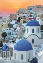 Clementoni 1000 stk CB Collection Santorini af høj kvalitet