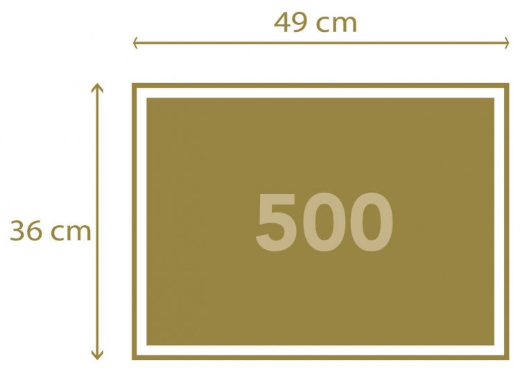 Clementoni 500 stk CB-kollektion af høj kvalitet tæt sammen
