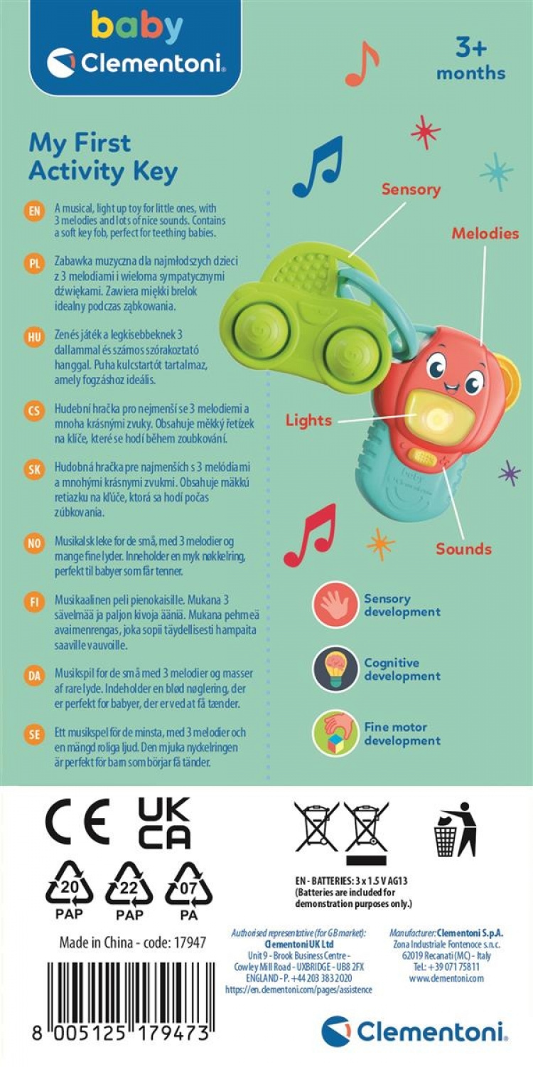 Clementoni Min første aktivitetsnøgle