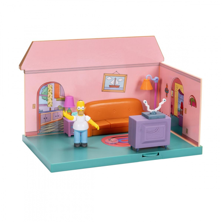 JAKKS Pacific The Simpsons 2,5 tommer legesæt Simpsons stue