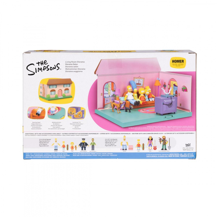 JAKKS Pacific The Simpsons 2,5 tommer legesæt Simpsons stue