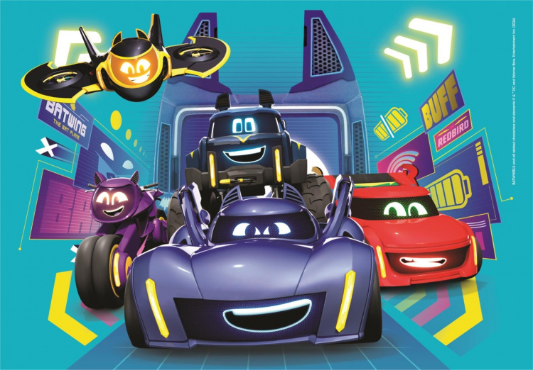 Clementoni 2x60 brikker Puslespil Børn Batwheels