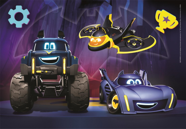 Clementoni 2x60 brikker Puslespil Børn Batwheels