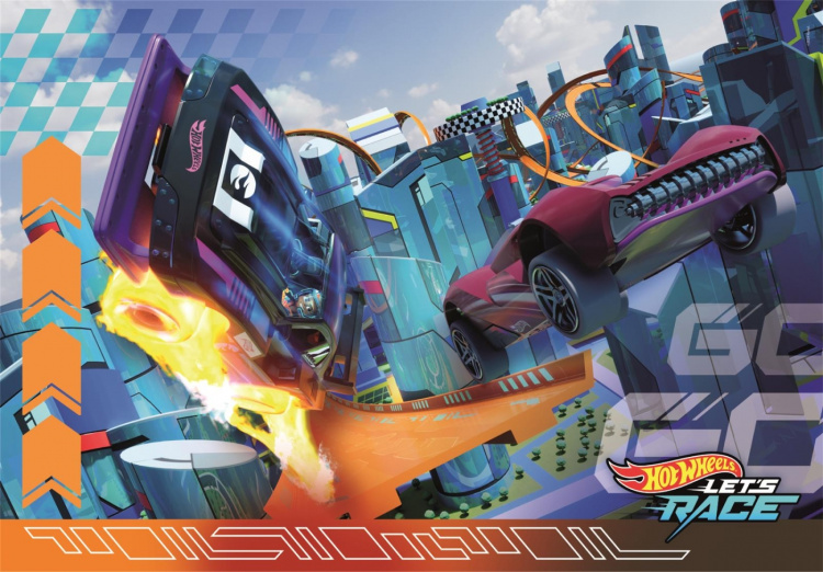 Clementoni 2x60 brikker Puslespil Børn Hotwheels