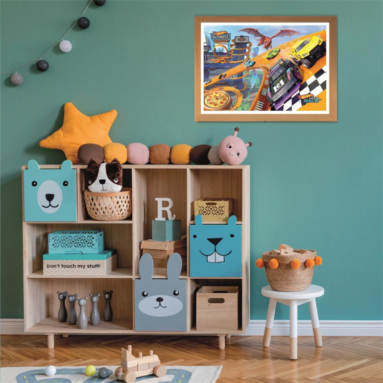 Clementoni 104 stk Puslespil Børn Hotwheels