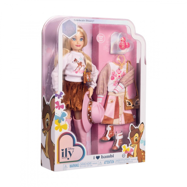 JAKKS Pacific Disney ily 4EVER Fashion Doll med ekstra tøj inspireret af Bambi