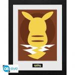 Abysse POKEMON - Indrammet tryk Pikachu Silhouette 25 (30x40)