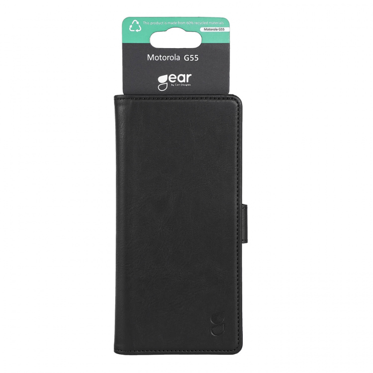 Gear Mobilcover 3 Kortrum Sort - Motorola Moto G55 5G