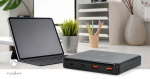 Nedis Bordlader | 65 W | GaN | 1.5 / 2.0 / 2.5 / 3.0 / 3.25 A A | Antal output: 4 | USB-A / USB-C™ | Euro | 1.50 m | Automatisk Valgt Spænding