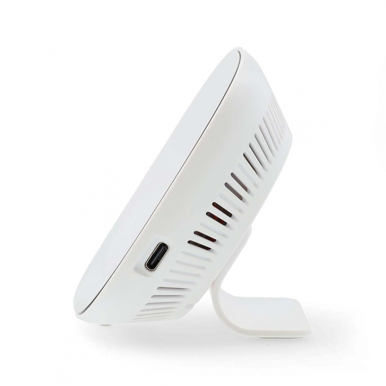 Nedis SmartLife-luftkvalitetsmåler | Wi-Fi | Inkl. Skærm | Fugtighed / Kuldioxid (CO2) / Temperatur | Android™ / IOS | Hvid / Sort Nedis SmartLife-luftkvalitetsmåler | Wi-Fi | Inkl. Skærm | Fugtighed / Kuldioxid (CO2) / Temperatur | Android™ / IOS | Hvid / Sort