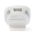 Nedis SmartLife-luftkvalitetsmåler | Wi-Fi | Inkl. Skærm | Fugtighed / Kuldioxid (CO2) / Temperatur | Android™ / IOS | Hvid / Sort Nedis SmartLife-luftkvalitetsmåler | Wi-Fi | Inkl. Skærm | Fugtighed / Kuldioxid (CO2) / Temperatur | Android™ / IOS | Hvid / Sort