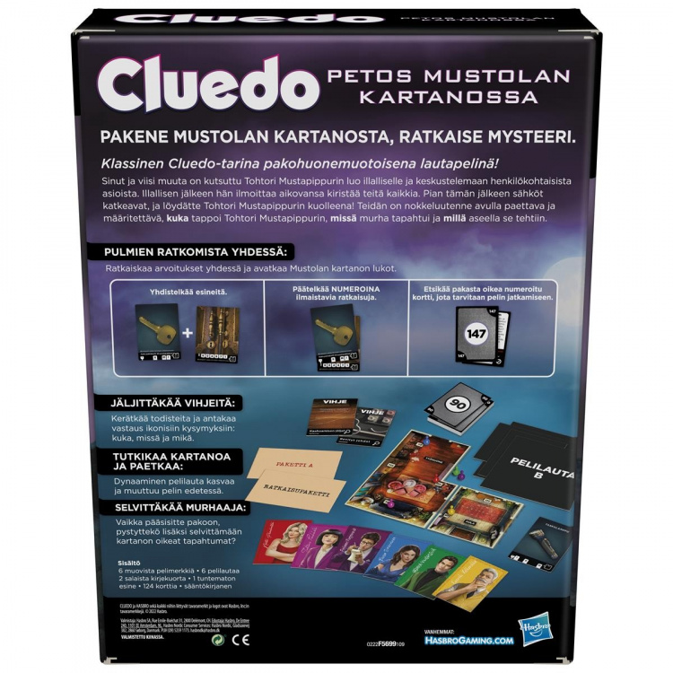 Hasbro Cluedo Escape Forræderi på Tudor Mansion (FI)