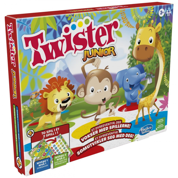 Hasbro Twister Junior 2 spil i 1 (DK/NO)