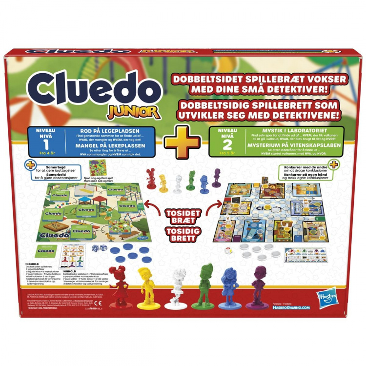 Hasbro Cluedo Junior 2 spil i 1 (DK/NO)