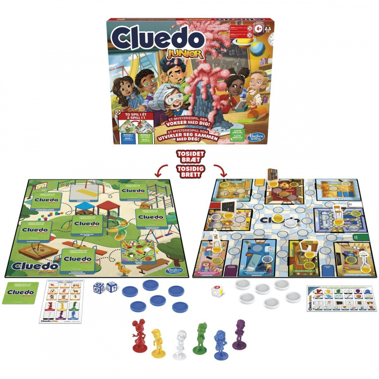 Hasbro Cluedo Junior 2 spil i 1 (DK/NO)