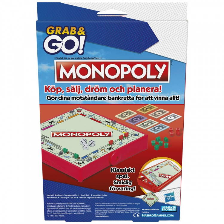 Hasbro Grab & Go Monopoly (SE/FI)