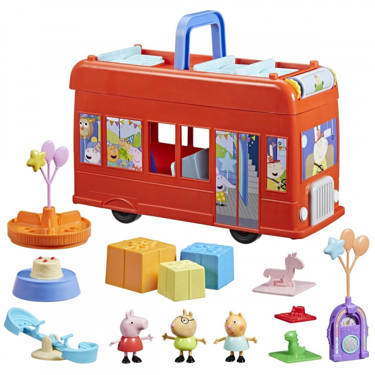 Peppa Pig Peppas 2 i 1 Party Bus