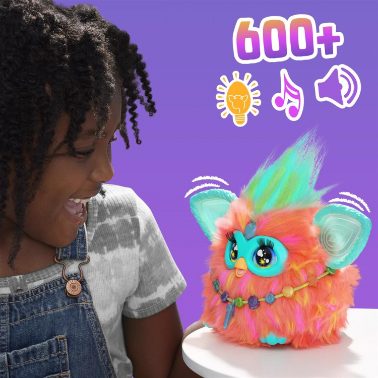 Hasbro Furby Interactive Plush Toy Coral (EN)