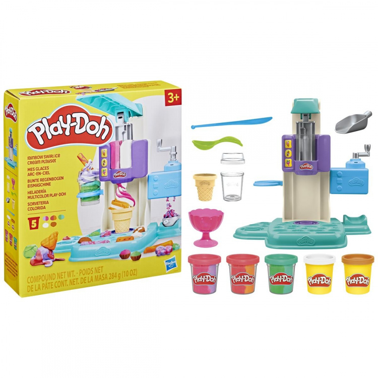 Play-Doh Kitchen Creations legesæt Rainbow Swirl Ice Cream