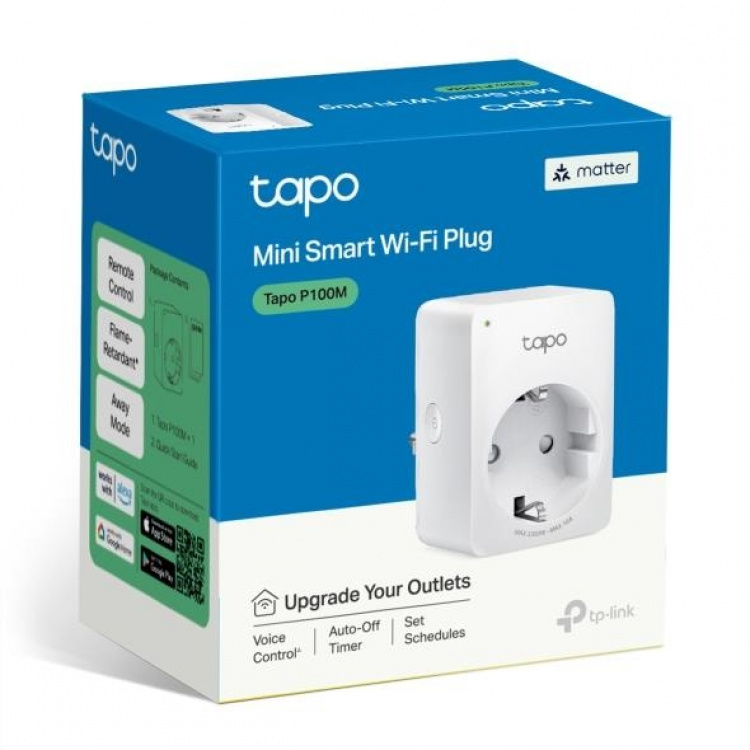 TP-Link Tapo Mini Smart Wi-Fi-stik, Matter /Tapo P100M TP-Link Tapo Mini Smart Wi-Fi-stik, Matter /Tapo P100M