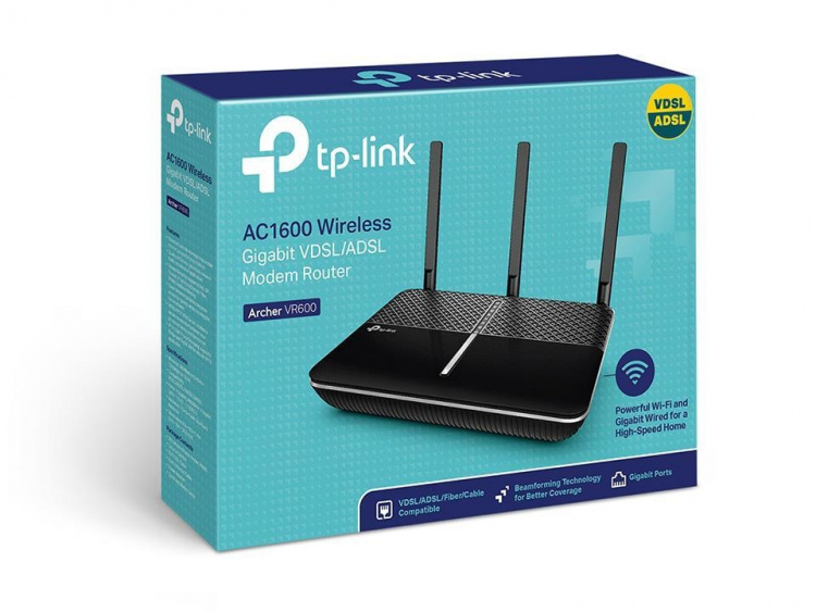 TP-Link AC1600 Wi-Fi VDSL/ADSL Modem Router /Archer VR600