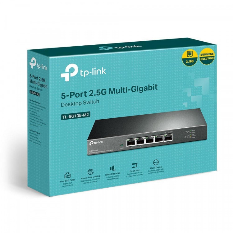TP-Link 5-Port 2.5G Multi-Gigabit Desktop Switch TP-Link 5-Port 2.5G Multi-Gigabit Desktop Switch