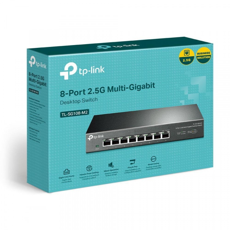 TP-Link 8-port 2,5G Multi-Gigabit Desktop Switch TP-Link 8-port 2,5G Multi-Gigabit Desktop Switch