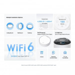 TP-Link Deco X50-PoE Wi-Fi 6 AX3000 Mesh-system med PoE (2-pak)