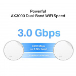 TP-Link Deco X50-PoE Wi-Fi 6 AX3000 Mesh-system med PoE (2-pak)