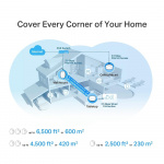 TP-Link Deco X50-PoE Wi-Fi 6 AX3000 Mesh-system med PoE (2-pak)
