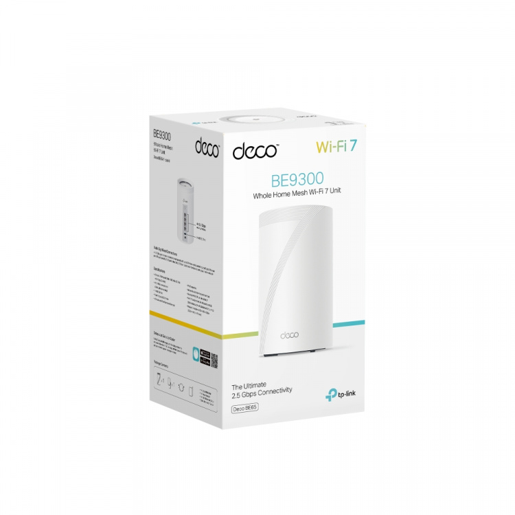 TP-Link Deco BE65 Wi-Fi 7 BE9300 Mesh Wi-Fi-system til hele hjemmet (1-pak) TP-Link Deco BE65 Wi-Fi 7 BE9300 Mesh Wi-Fi-system til hele hjemmet (1-pak)