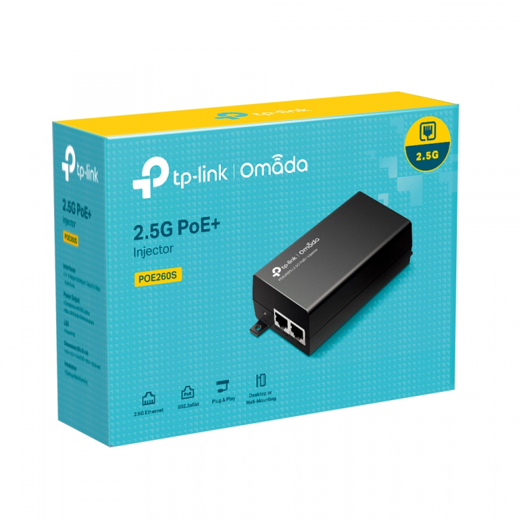 TP-Link 2.5G PoE+-injektor, IEEE802.3af/at-standarder