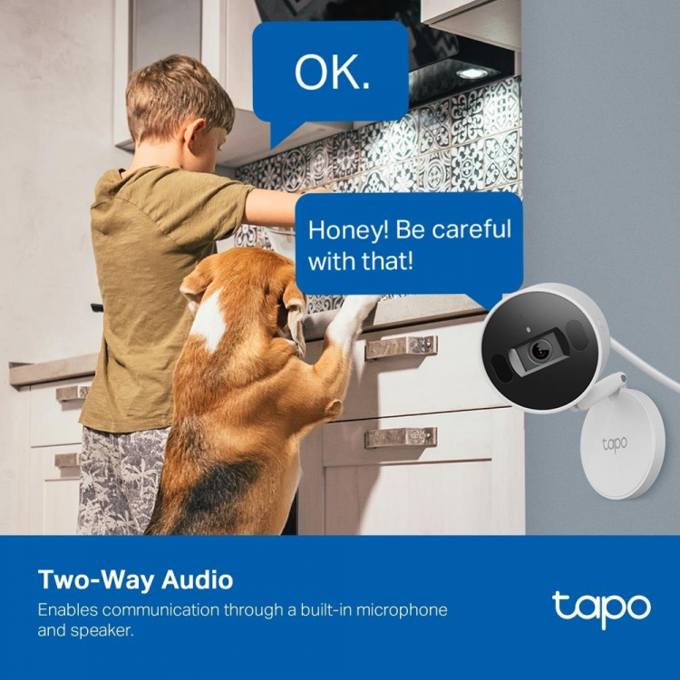 TP-Link Tapo AI Wi-Fi-hjemmesikkerhedskamera /Tapo C125