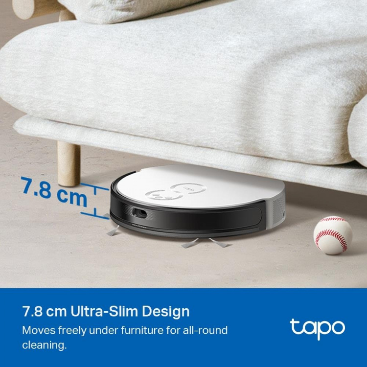TP-Link Tapo MagSlim LiDAR Navigation Robot Vacuum & Mop+ Smart Auto-Empty Dock /Tapo RV20 Mop Plus