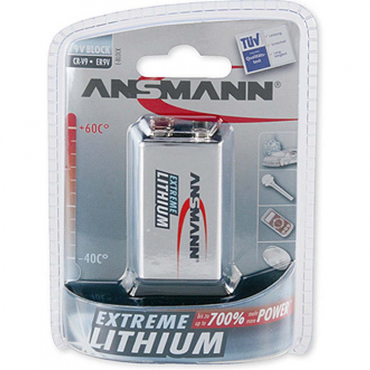 Ansmann 9V Extreme Lithium-batteri