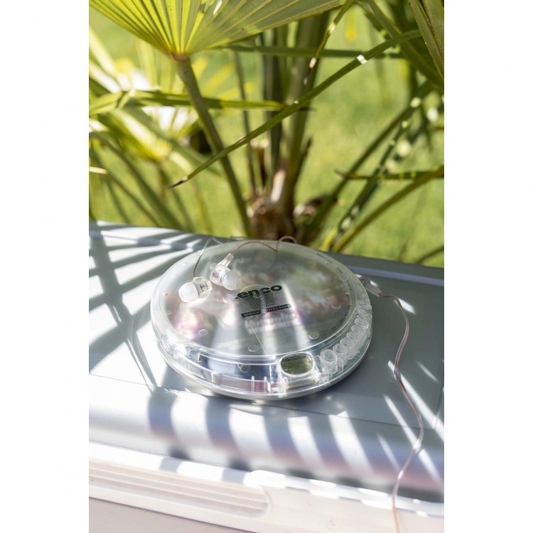 Lenco Bærbar cd-afspiller med anti-stød Transparent