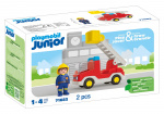 Playmobil JUNIOR: Brandbil med stigeenhed (71683)