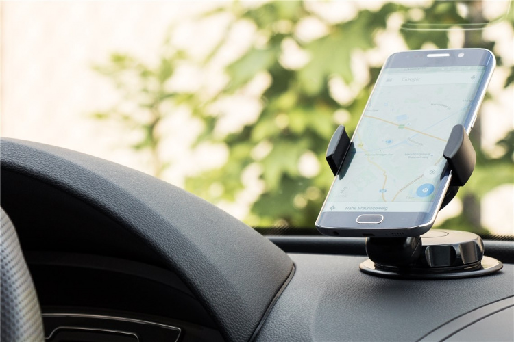 Goobay Smartphone bilfäste med sugkopp Slim För enkel och säker fastsättning i fordonet