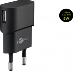 Goobay Micro-USB laddningssats (5 W) Strömförsörjning med Micro-USB-kabel 1 m (svart)