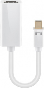 Goobay Mini DisplayPort™/HDMI™-adapterkabel 1.1 Mini DisplayPort plugg > HDMI™-uttag (typ A)