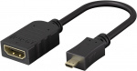 Goobay Micro HDMI™ / HDMI™-adapter HDMI™-mikrokontakt (typ D) > HDMI™-uttag (typ A) Goobay Micro HDMI™ / HDMI™-adapter HDMI™-mikrokontakt (typ D) > HDMI™-uttag (typ A)