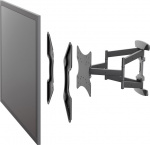 Goobay Adapter för TV-väggfäste med VESA-dimension ökar avståndet mellan monteringshålen på en TV-apparat till maximalt 400x400 mm Goobay Adapter för TV-väggfäste med VESA-dimension ökar avståndet mellan monteringshålen på en TV-apparat till maximalt 400x400 mm