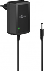 Goobay 12 V nätdel (18 W / 1,5 A) med centrumstift (han) 5,5 mm x 2,5 mm