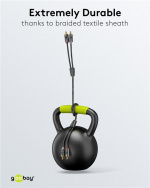 Goobay Stereo RCA-kabel, 1 m 2x RCA-kontakt (ljud vänster / höger) > 2x RCA-kontakt (ljud vänster / höger) Goobay Stereo RCA-kabel, 1 m 2x RCA-kontakt (ljud vänster / höger) > 2x RCA-kontakt (ljud vänster / höger)