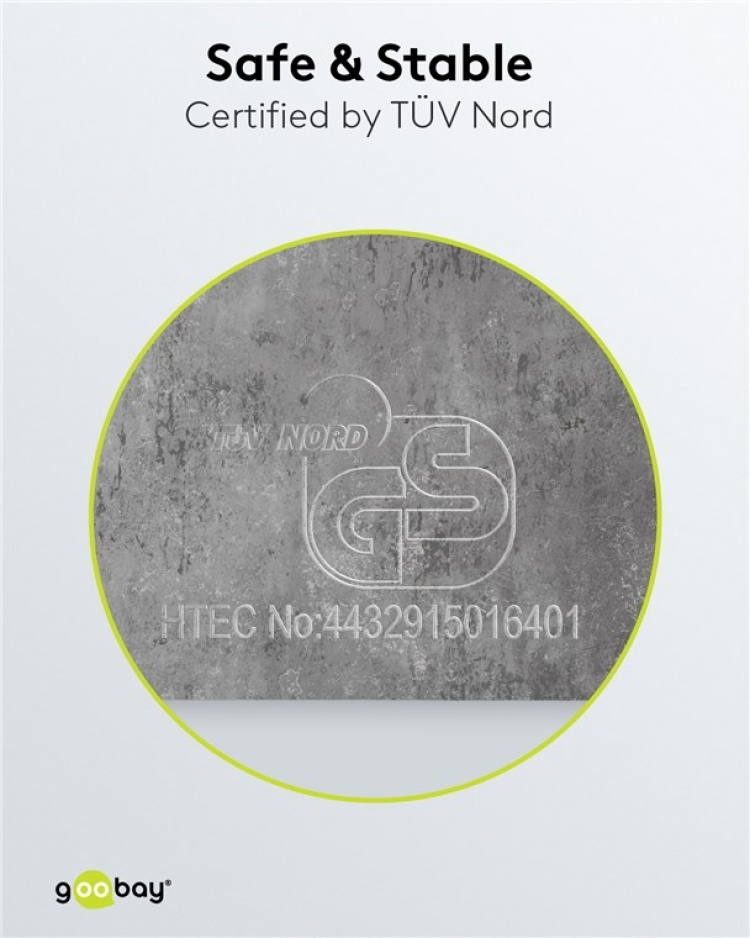 Goobay Vägghållare i aluminium för parabolantenn, avstånd till väggen 350 mm högkvalitativt väggfäste för parabolantenner av rostfri och väderbeständig aluminium