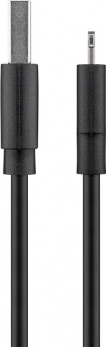 Goobay Lightning USB-kabel för laddning och synkronisering, 0,5 m, svart MFi-kabel för Apple iPhone/iPad