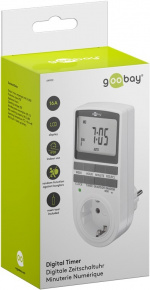 Goobay Digital timer programmerbar timer med kontakt med skyddsjord (typ F) Goobay Digital timer programmerbar timer med kontakt med skyddsjord (typ F)