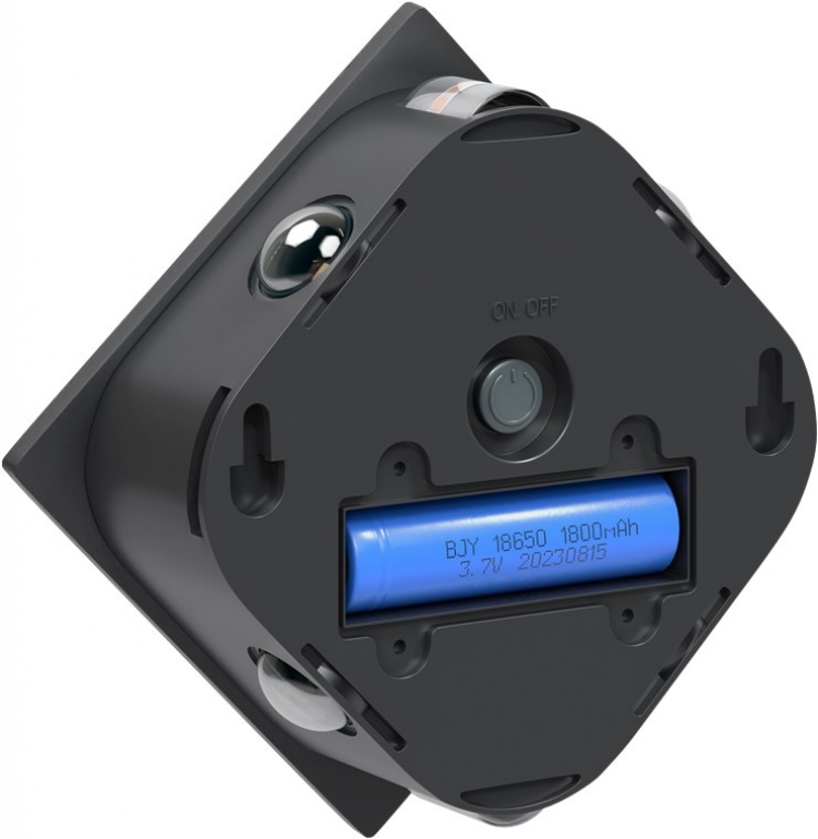 Goobay LED-vägglampa med solcell Romb, svart 30 lm, 3 lägen varmvit till kallvit (3000, 4200, 6500 K), för indirekt utomhusbelysning